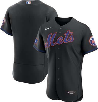 New York Mets black alternate jersey worn July 8 2026 vs the Royals, from the MLB daily uniform tracker