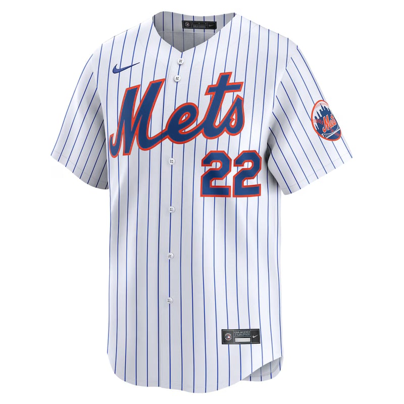 New York Mets Home White jersey worn August 19 2026 against the Padres, from the MLB daily uniform tracker