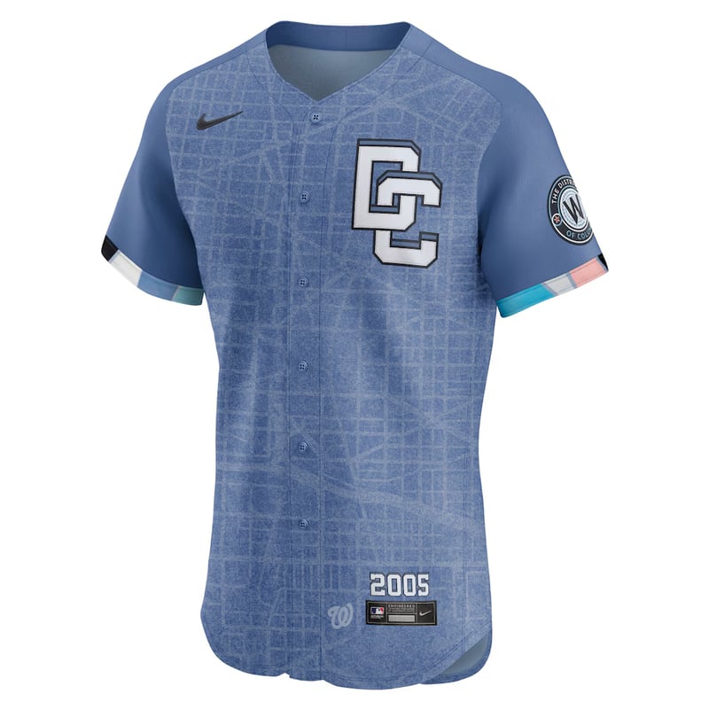 Nationals City Connect jersey worn August 8 2026, from the MLB daily uniform tracker
