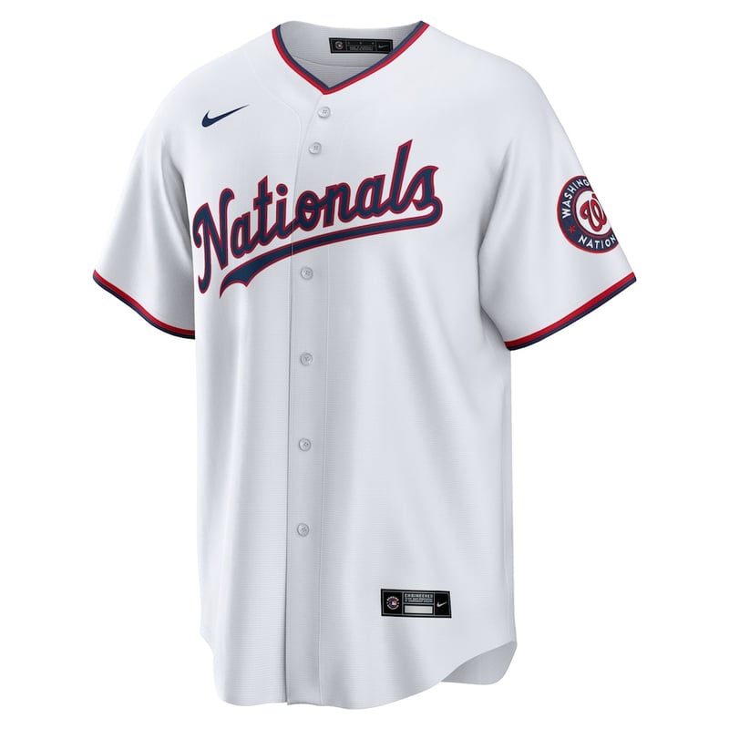 Nationals Home White jersey worn August 12 2026, from the MLB daily uniform tracker