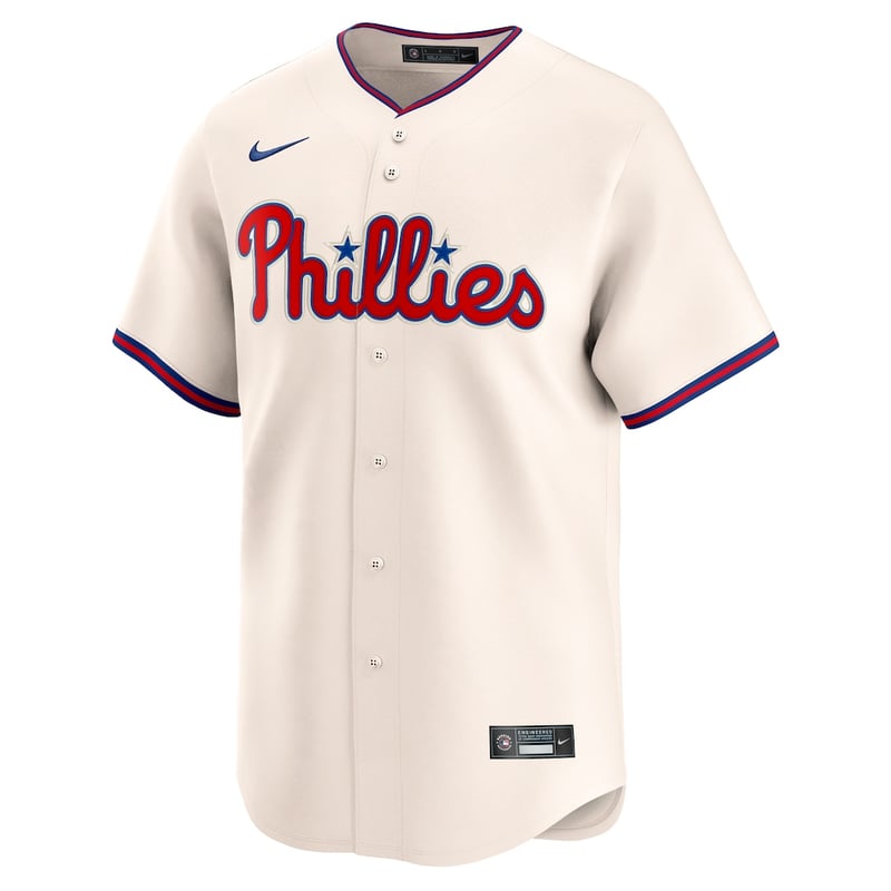 Philadelphia Phillies Cream Alternate jersey worn August 23 2026 against the Cardinals, from the MLB daily uniform tracker