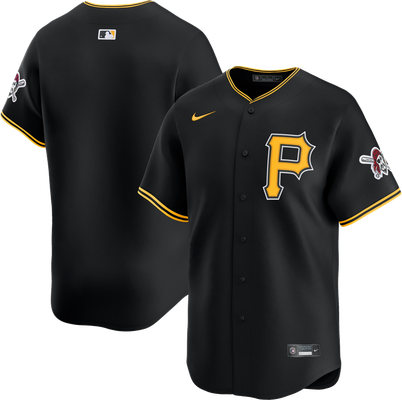 Pittsburgh Pirates black alternate jersey worn July 8 2026 vs the Braves, from the MLB daily uniform tracker
