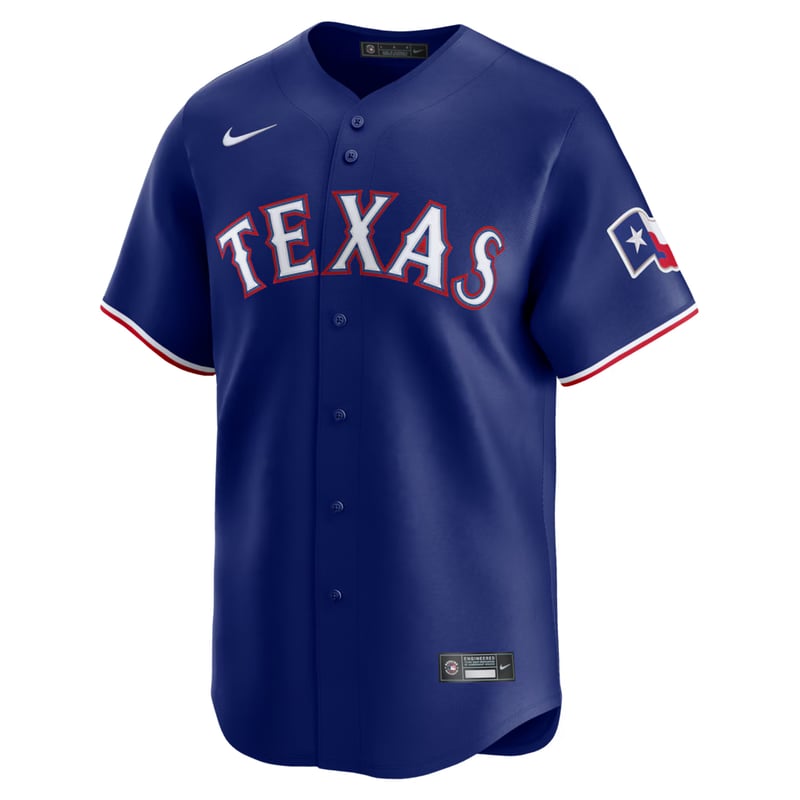 Rangers Royal Blue Alternate jersey worn August 16 2026, from the MLB daily uniform tracker