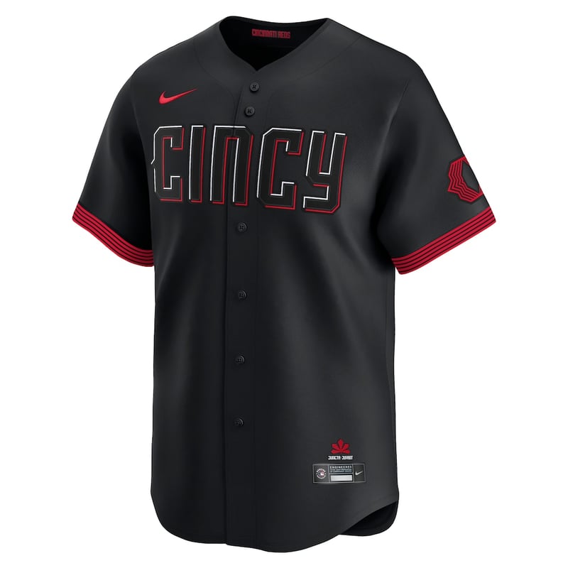 Reds Black City Connect jersey worn August 14 2026, from the MLB daily uniform tracker