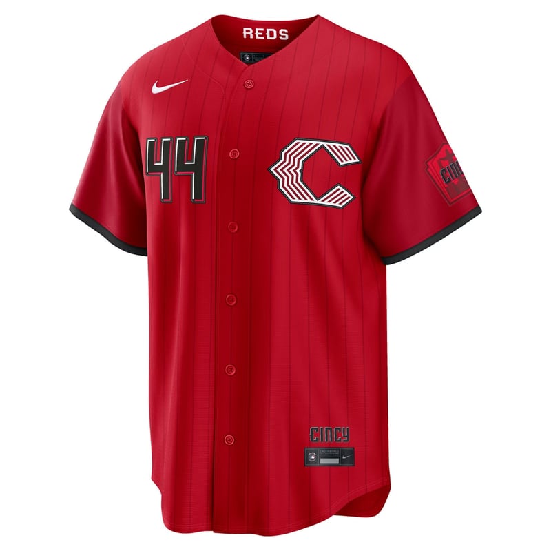 Reds Red City Connect jersey worn August 15 2026, from the MLB daily uniform tracker