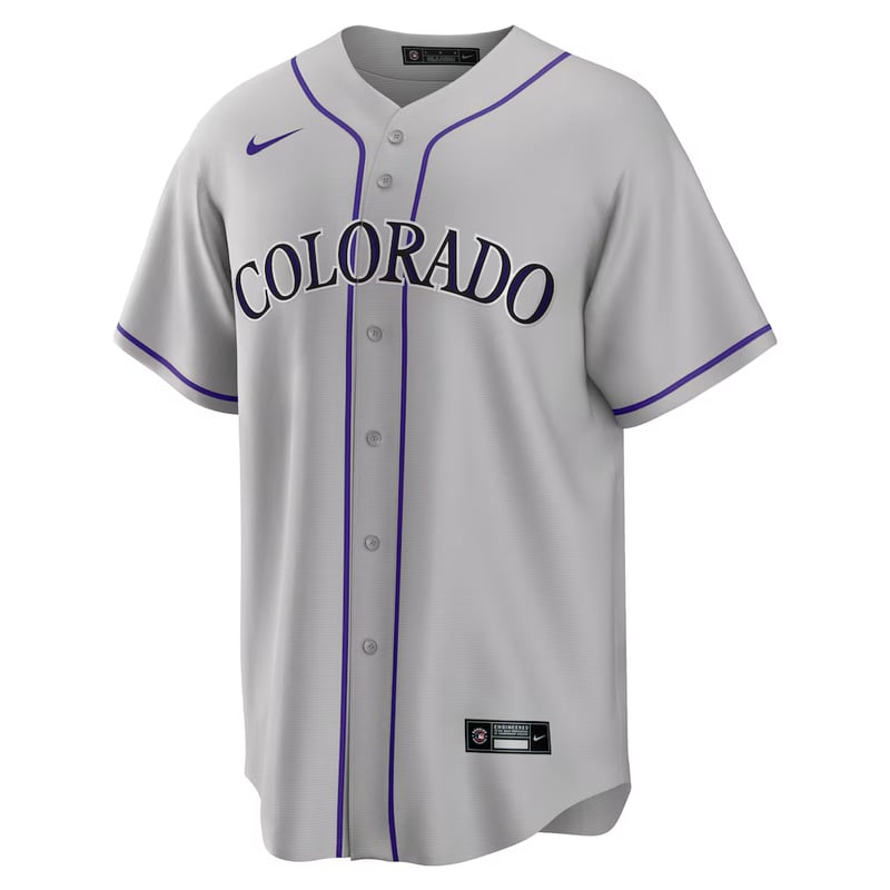 Rockies Road Gray jersey worn August 16 2026, from the MLB daily uniform tracker