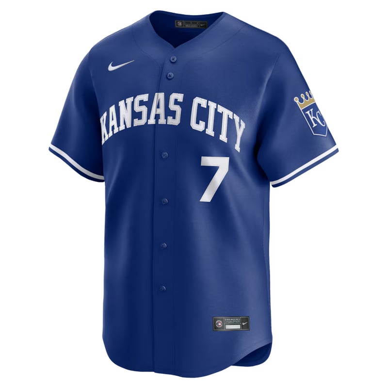 Royals Royal Blue Alternate jersey worn August 16 2026, from the MLB daily uniform tracker