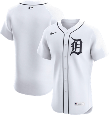 Detroit Tigers home white uniform worn July 9 2026 vs the Athletics, from the MLB daily jersey tracker