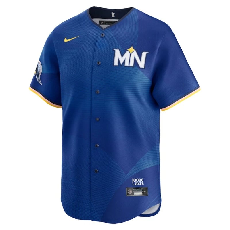 Twins City Connect jersey worn July 24 2026 vs the Athletics, from the MLB daily uniform tracker