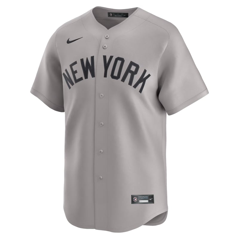 New York Yankees Road Gray jersey worn August 20 2026 against the Orioles, from the MLB daily uniform tracker