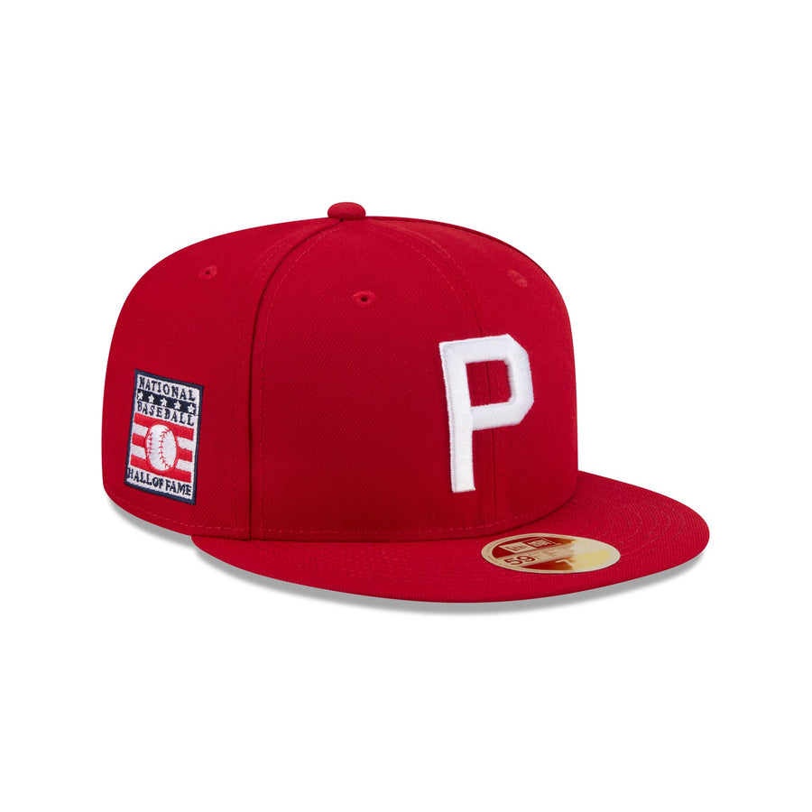 Philadelphia Phillies 1910s throwback cap, all red with a white P and a Hall of Fame side patch