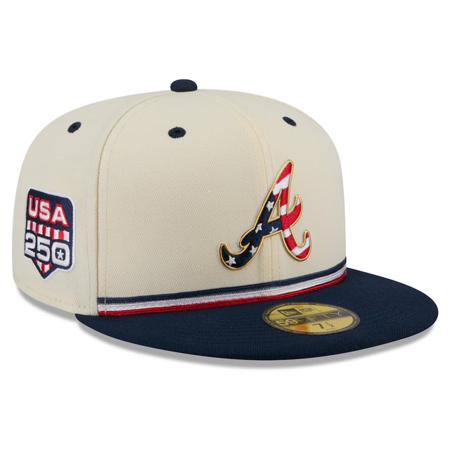 Atlanta Braves 2026 USA 250 Fourth of July 59FIFTY hat