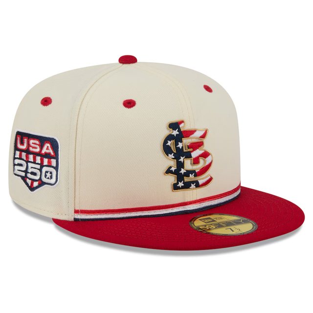 St. Louis Cardinals 2026 USA 250 Fourth of July 59FIFTY hat