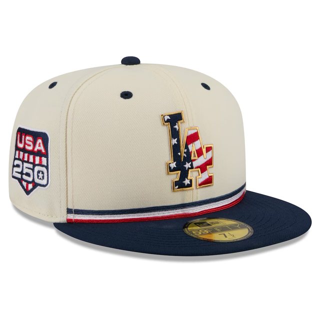 Los Angeles Dodgers 2026 USA 250 Fourth of July 59FIFTY hat