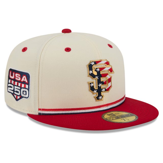 San Francisco Giants 2026 USA 250 Fourth of July 59FIFTY hat
