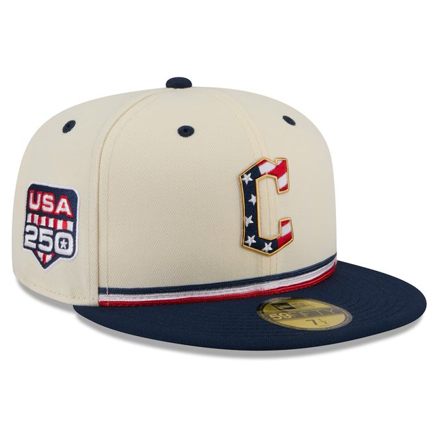 Cleveland Guardians 2026 USA 250 Fourth of July 59FIFTY hat