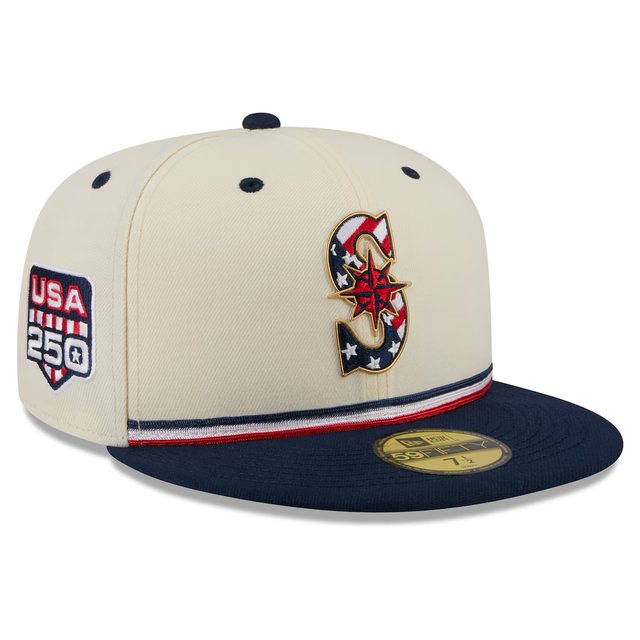 Seattle Mariners 2026 USA 250 Fourth of July 59FIFTY hat