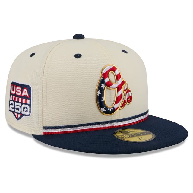 Baltimore Orioles 2026 USA 250 Fourth of July 59FIFTY hat