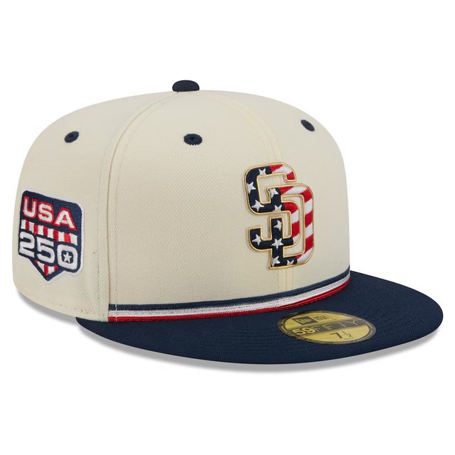 San Diego Padres 2026 USA 250 Fourth of July 59FIFTY hat