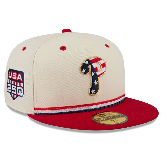 Philadelphia Phillies 2026 USA 250 Fourth of July 59FIFTY hat