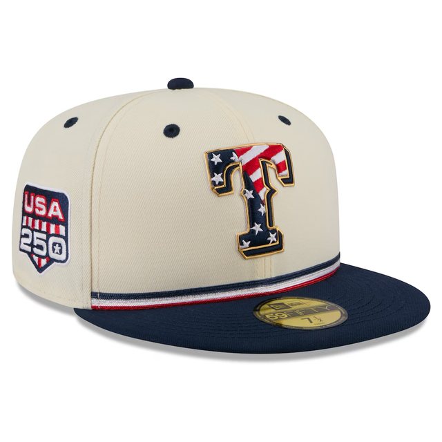 Texas Rangers 2026 USA 250 Fourth of July 59FIFTY hat