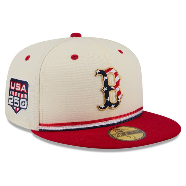 Boston Red Sox 2026 USA 250 Fourth of July 59FIFTY hat