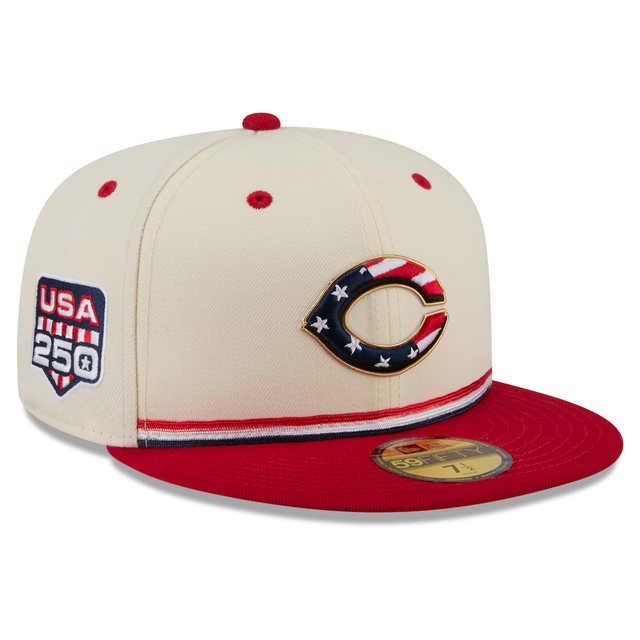 Cincinnati Reds 2026 USA 250 Fourth of July 59FIFTY hat