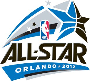 2012 NBA All-Star Game logo Orlando blue swoosh star