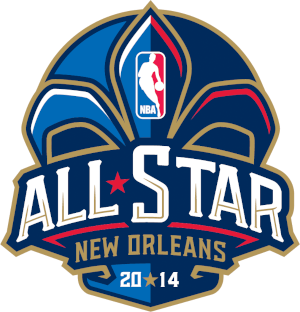 2014 NBA All-Star Game logo New Orleans fleur-de-lis crest