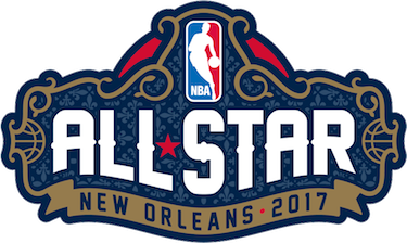 2017 NBA All-Star Game logo New Orleans wrought-iron gate crest