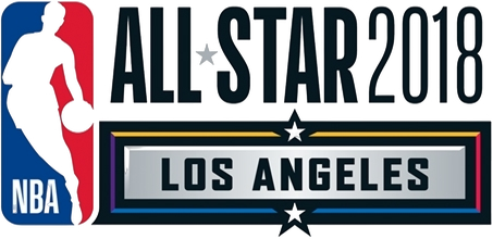 2018 NBA All-Star Game logo Los Angeles flat horizontal template