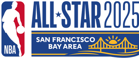 2025 NBA All-Star Game logo San Francisco Bay Area Golden Gate Bridge