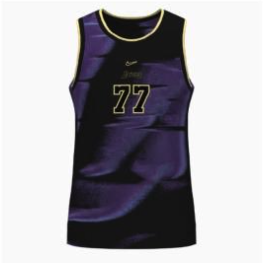 Leaked Nike Lakers NBA Christmas jersey 2026 with purple satin pattern