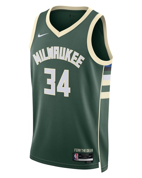 Milwaukee Bucks Icon Edition jersey worn October 24 2026 against the 76ers, from the NBA daily uniform tracker