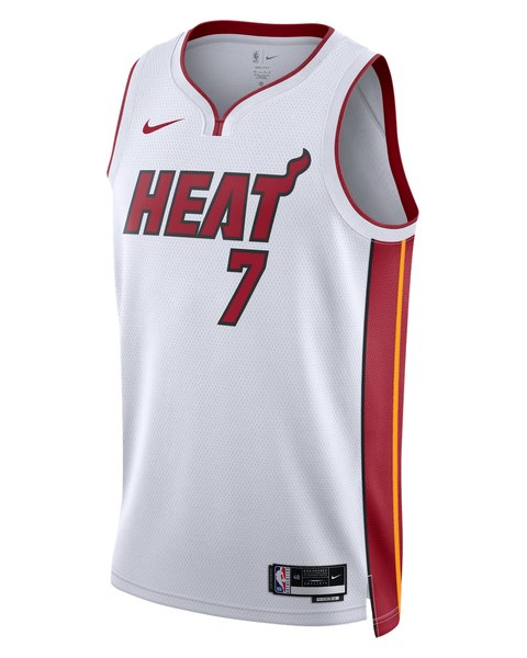 Miami Heat Association White jersey worn October 24 2026 against the Hornets, from the NBA daily uniform tracker