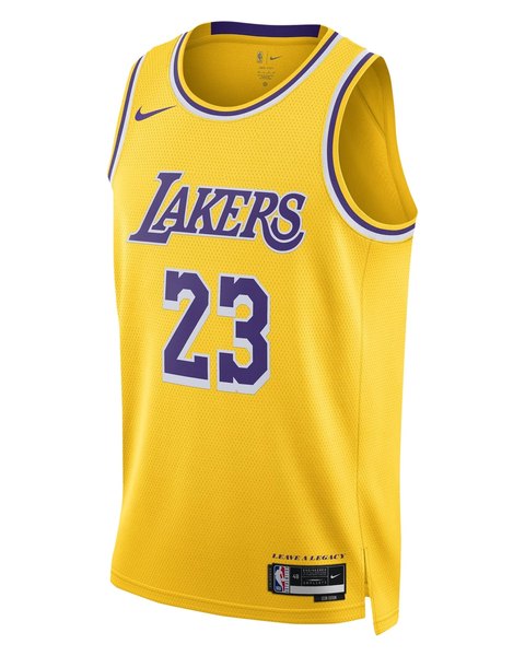 Los Angeles Lakers Icon Edition jersey worn October 21 2026 against the Warriors, from the NBA daily uniform tracker