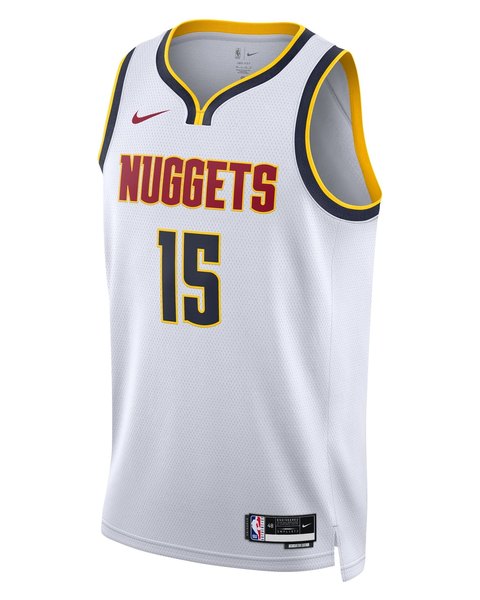 Denver Nuggets Association White jersey worn October 22 2026 against the Thunder, from the NBA daily uniform tracker