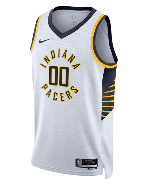 Indiana Pacers Association White jersey worn October 21 2026 against the Pelicans, from the NBA daily uniform tracker