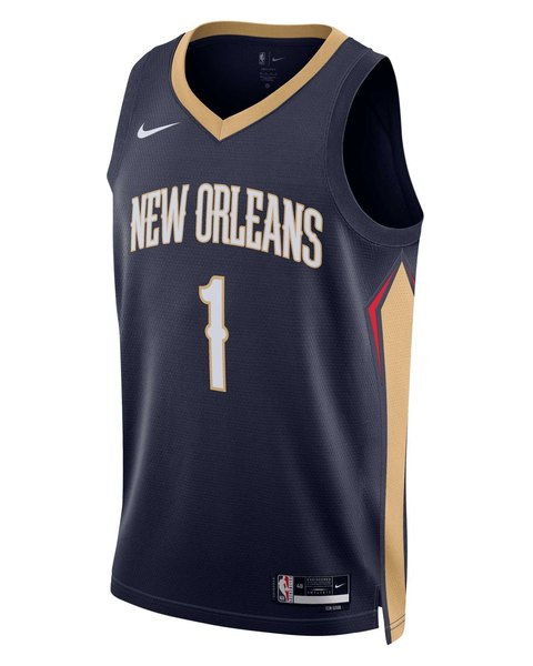 New Orleans Pelicans Icon Edition jersey worn October 23 2026 against the Jazz, from the NBA daily uniform tracker