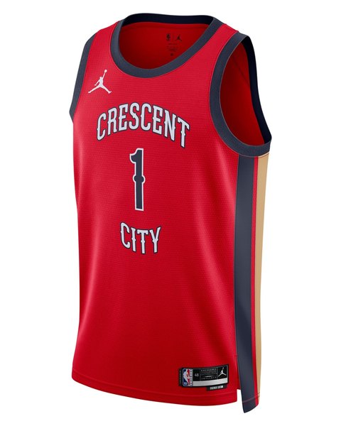 New Orleans Pelicans Statement Edition jersey worn October 21 2026 against the Pacers, from the NBA daily uniform tracker