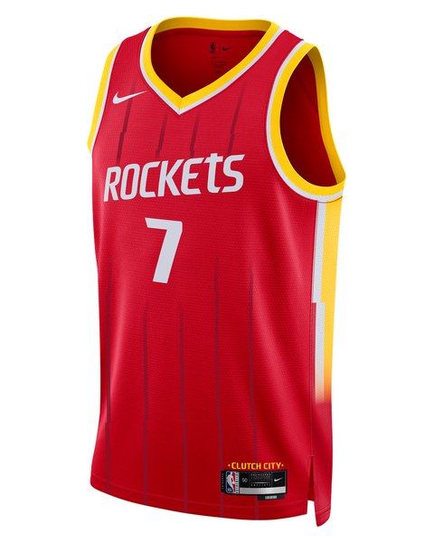 Houston Rockets Icon Edition jersey worn October 24 2026 against the Hawks, from the NBA daily uniform tracker