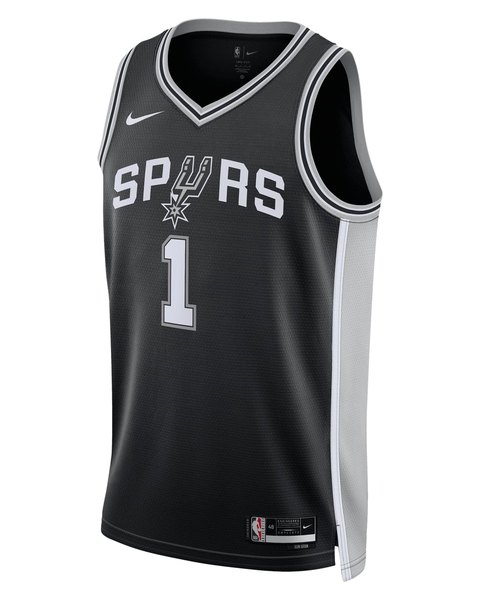 San Antonio Spurs Icon Edition jersey worn October 23 2026 against the Rockets, from the NBA daily uniform tracker
