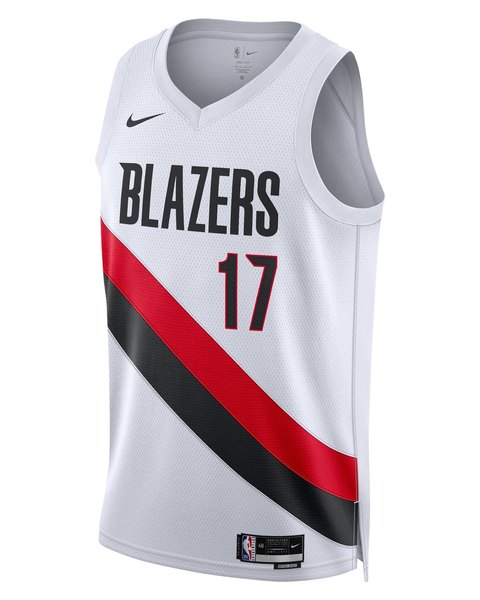 Portland Trail Blazers Association White jersey worn October 21 2026 against the Suns, from the NBA daily uniform tracker