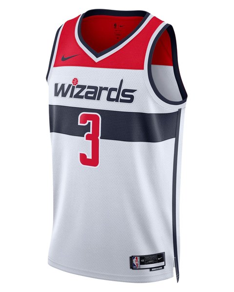 Washington Wizards Association White jersey worn October 23 2026 against the Raptors, from the NBA daily uniform tracker
