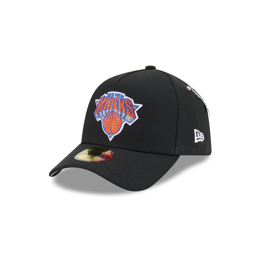 New York Knicks 2026 NBA Draft New Era 59FORTY A-Frame hat with rhinestone roundel logo and chain pin