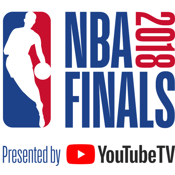 2018 NBA Finals logo Warriors over Cavaliers YouTube TV vertical mark