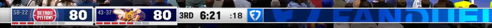 FanDuel Sports Network Charlotte Hornets scorebug 2026
