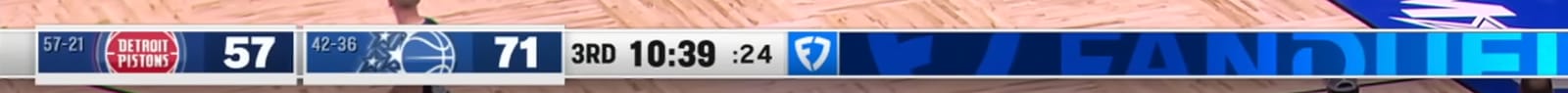 FanDuel Sports Network Orlando Magic scorebug 2026