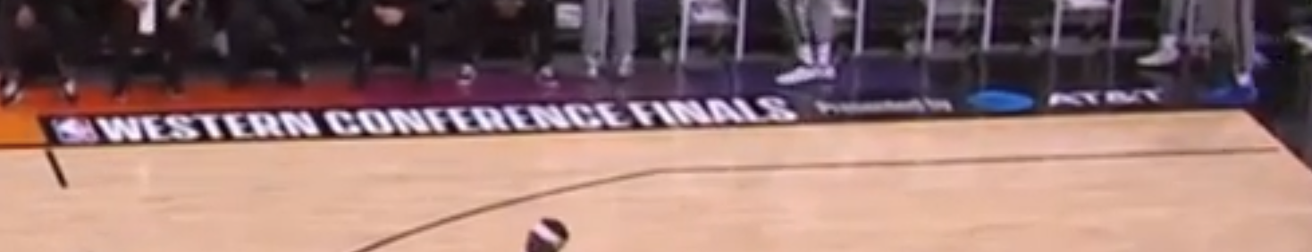 2021 NBA Western Conference Finals on court sideline logo presented by AT&T