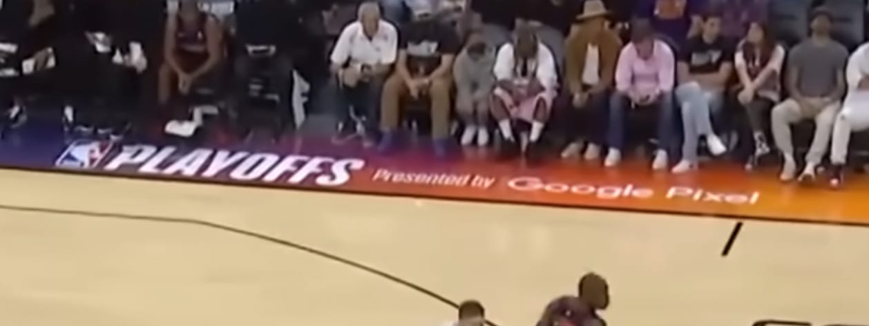 2022 NBA Playoffs sideline branding presented by Google Pixel Western Conference Finals